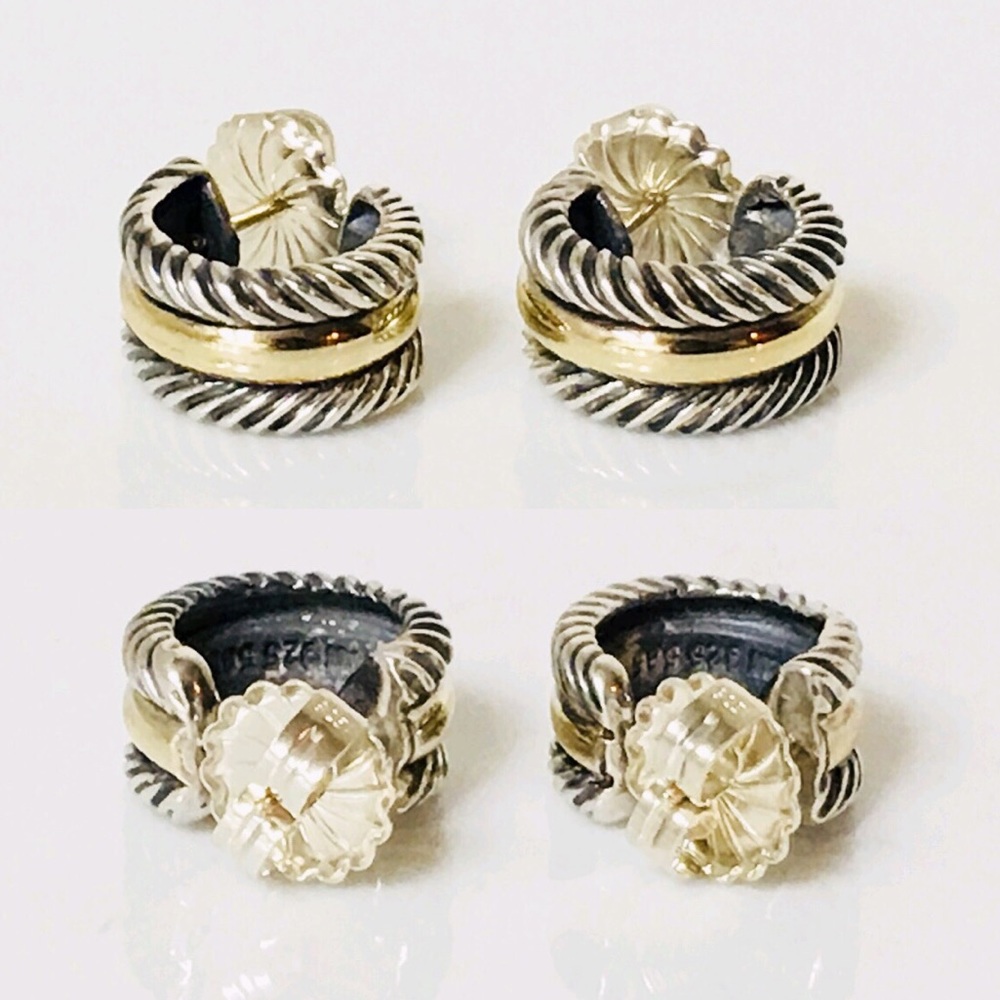 David Yurman Cable Hoop Earrings - Picture 4 of 8